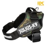 Ham ergonomic Julius-K9 IDC® Power, 63-85 cm, Camuflaj, Reflectorizant
