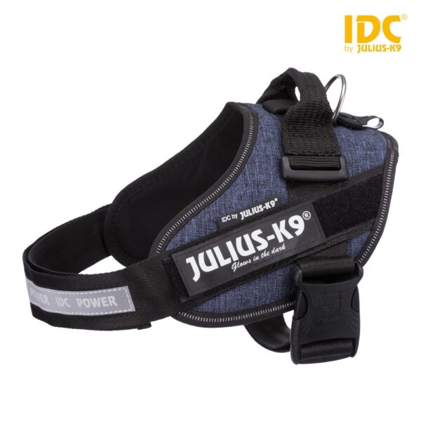 Ham ergonomic Julius K9 IDC, 96-138 cm, negru, ideal pentru câini