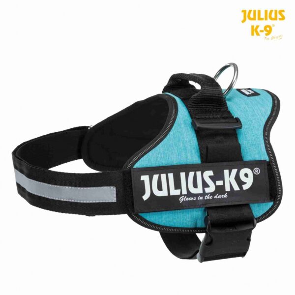 Ham ergonomic Julius K9 IDC®-Power, 71-96 cm, Albastru, pentru câini