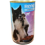 Hrana Umedă Reno pentru Câini Adult cu Vitel, 1240 g