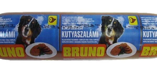 Salam pentru Câini cu Șuncă Bruno, 1 kg - Hrana Umedă Delicioasă