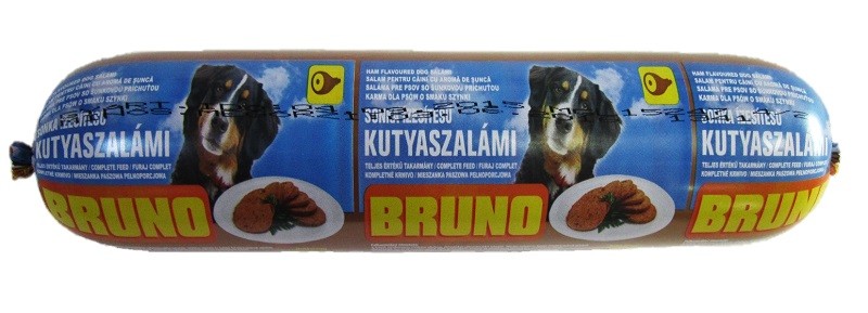 Salam pentru Câini cu Șuncă Bruno, 1 kg - Hrana Umedă Delicioasă Salam pentru Câini cu Șuncă Bruno, 1 kg - Hrana Umedă Delicioasă