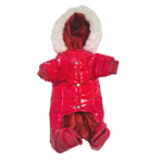 Salopeta de Iarna rosie pentru Caini - SuperCozy by PetOne Couture - imagine 4