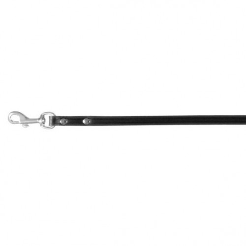 Lesa din Piele Exotic-K pentru Câini, Neagră, 1 m, 1.2 cm Lesa din Piele Exotic-K pentru Câini, Neagră, 1 m, 1.2 cm