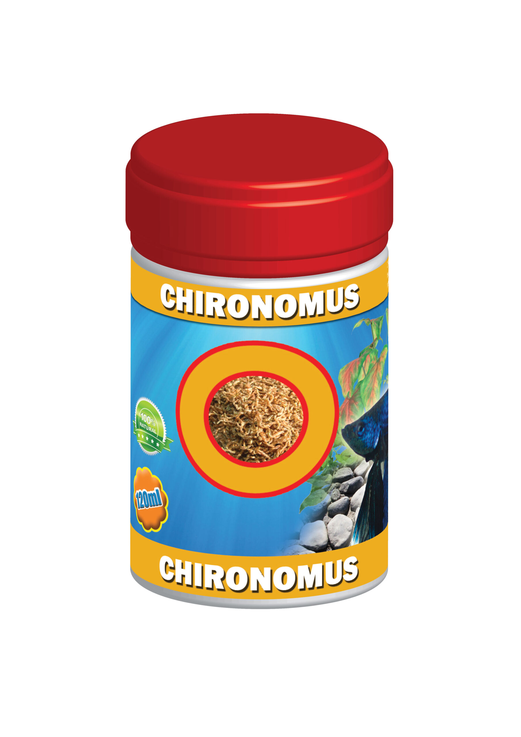 Hrana naturală Exo Chironomus 120 ml pentru pești exotici - Exotic-K Hrana naturală Exo Chironomus 120 ml pentru pești exotici - Exotic-K