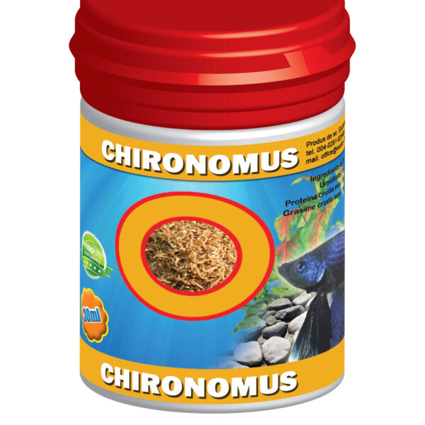 Hrana naturală liofilizată pentru pești exotici - Exo Chironomus 30 ml