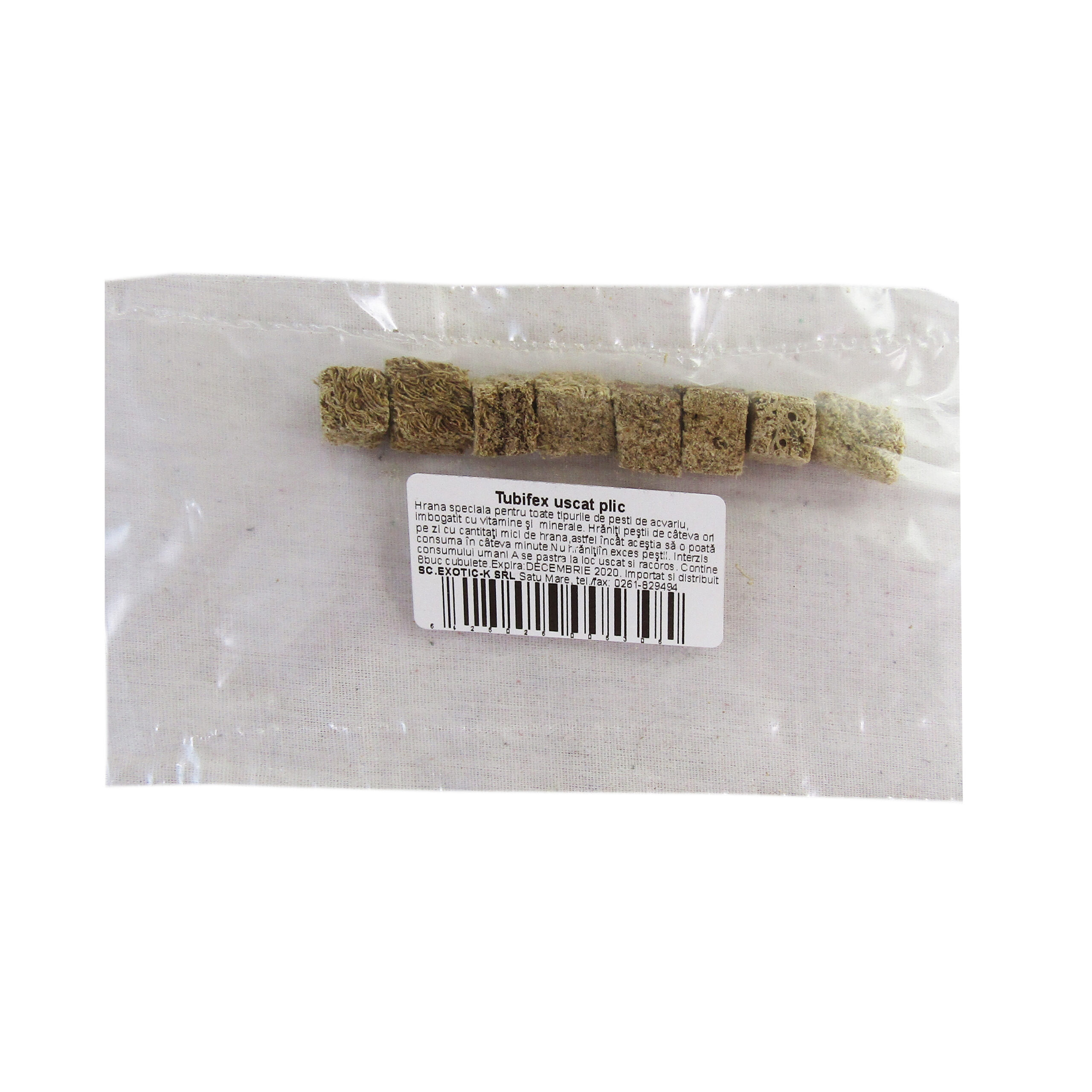 Hrana pentru Pești Exo Tubifex - Exotic-K, Plic 100g Hrana pentru Pești Exo Tubifex - Exotic-K, Plic 100g