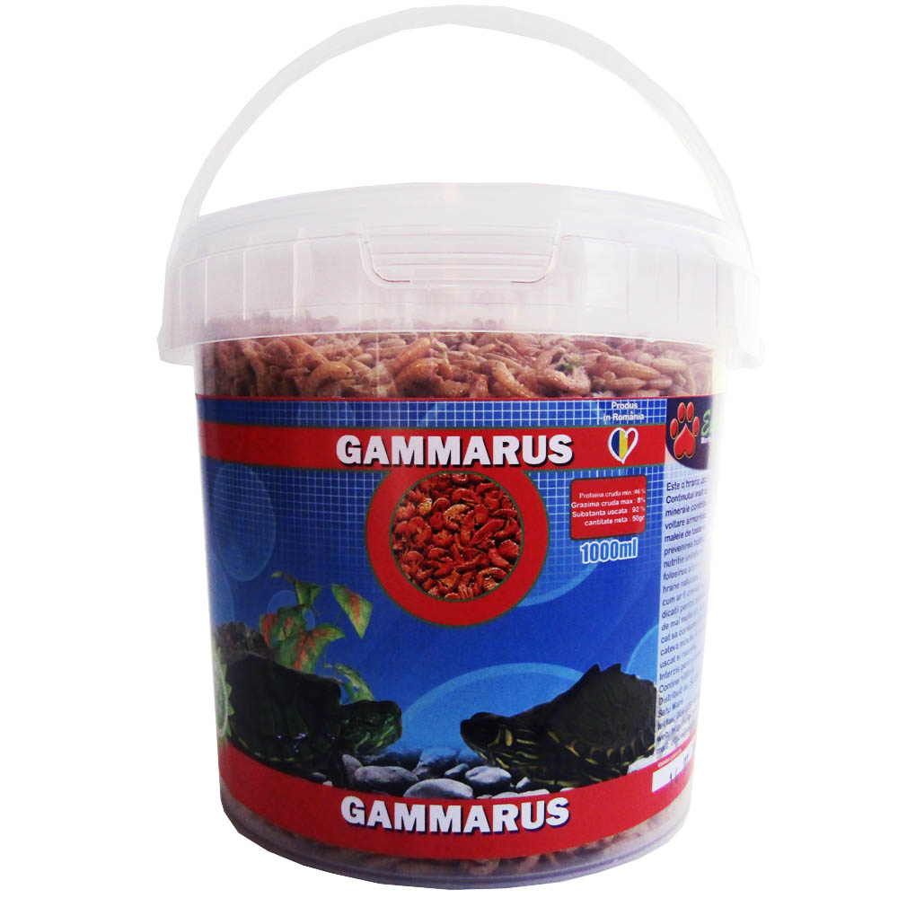 Hrana Uscată Naturală Exo Gammarus 1000 ml pentru Pești și Broaște Hrana Uscată Naturală Exo Gammarus 1000 ml pentru Pești și Broaște