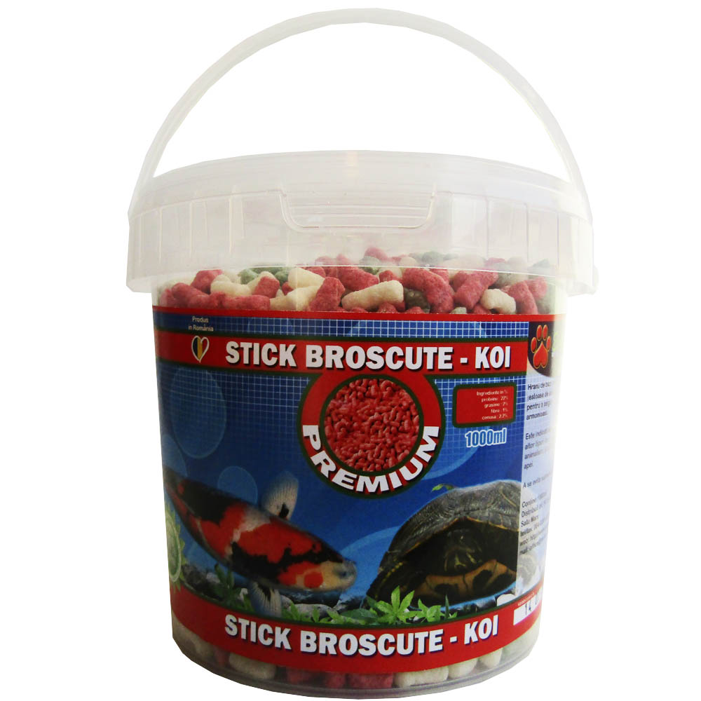 Hrana Vegetală pentru Broscuțe Testoase Koi Sticks 1000 ml Exotic-K Hrana Vegetală pentru Broscuțe Testoase Koi Sticks 1000 ml Exotic-K