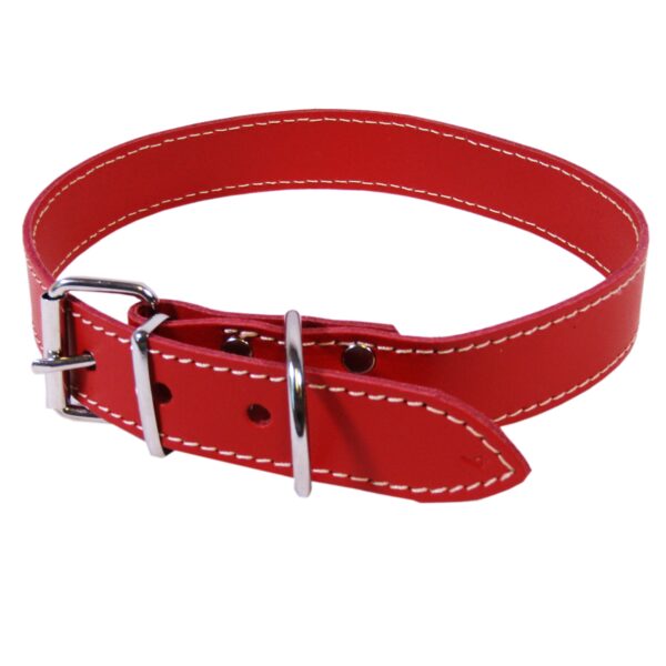 Zgarda Exotic-K L6 4.0/74 cm - Simplă, Roșie pentru Câini