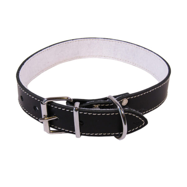 Zgarda Exotic-K L4 3.0, 62 cm, din Fleece Negru pentru Câini