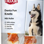 Recompense Denta Fun pentru Câini - Oase Innodate cu Pui, 11 cm, 2 buc
