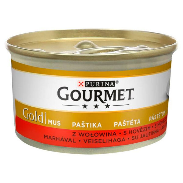 Purina Gourmet Gold pentru Pisici, 85 g - Delicii cu Vita