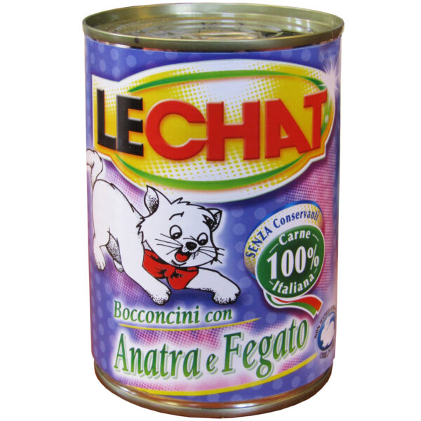 Hrana Umedă pentru Pisici Monge LeChat cu Ficat și Rață, 400g