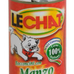 Hrana Umedă Monge pentru Pisici LeChat cu Vită, 400 g