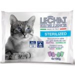 Hrana Umedă Monge pentru Pisici LeChat, Rață/Iepure în Sos, 4x100g