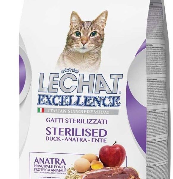Hrana Uscată LeChat Excellence pentru Pisici Sterilizate cu Rață 1.5