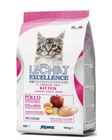 Hrană Uscată pentru Pisici Lechat Excellence Kitten Junior cu Pui Hrană Uscată pentru Pisici Lechat Excellence Kitten Junior cu Pui
