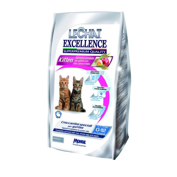 Hrana Uscată Monge pentru Pisici Lechat Excellence Junior, 400 g