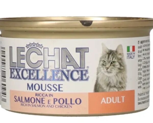 Hrana Umedă Pisici Monge LeChat Excellence Mousse Somon/Pui 85g