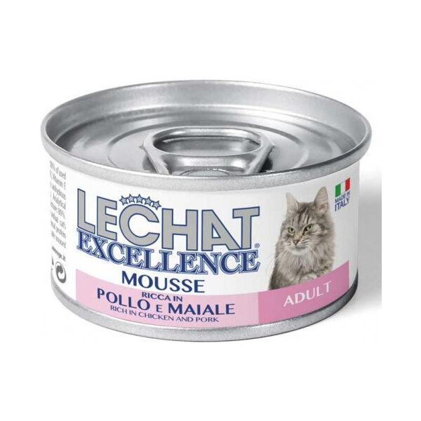 Hrana Umedă pentru Pisici Monge LeChat Excellence Mousse Pui/Porc 85g