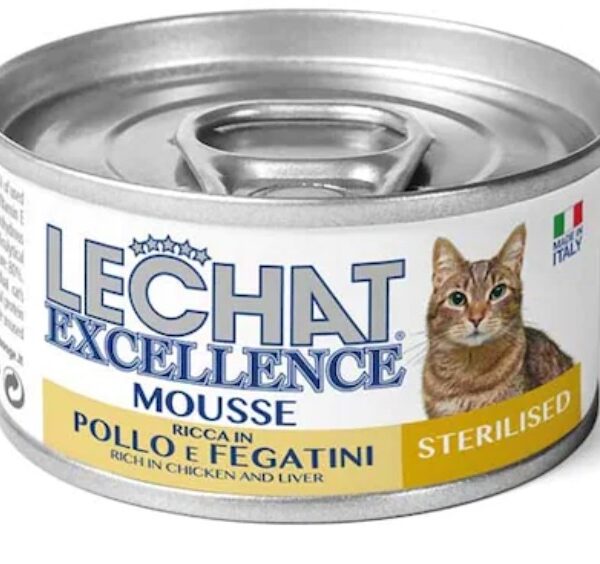 Mousse Umed pentru Pisici LeChat cu Pui și Ficat, 85g - Monge