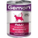 Hrana Umedă Monge pentru Pisici Gemon Adult cu Vită, 415 g