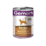 Hrana Umedă Monge pentru Pisici Gemon Senior cu Pui și Curcan, 415 g