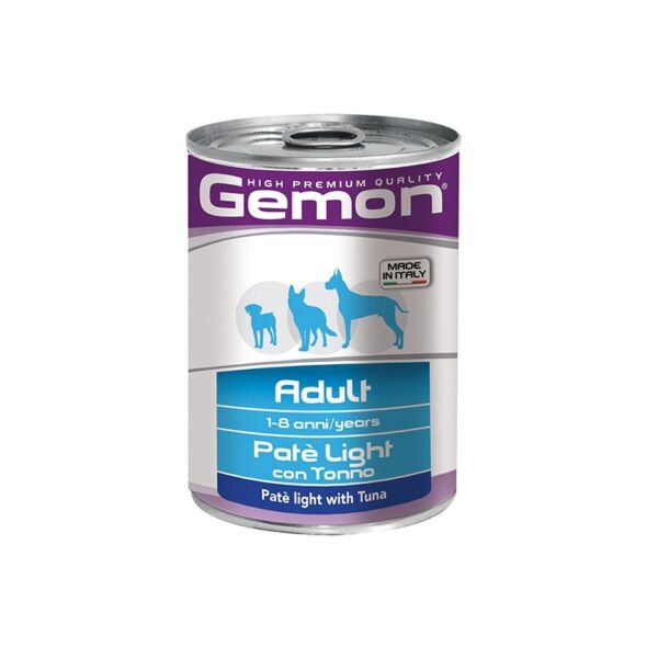 Hrana Umedă Premium pentru Câini Monge Gemon cu Ton, 400 g