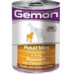 Hrana Umedă Monge Gemon pentru Câini Mini Adult cu Pui și Orez, 415g