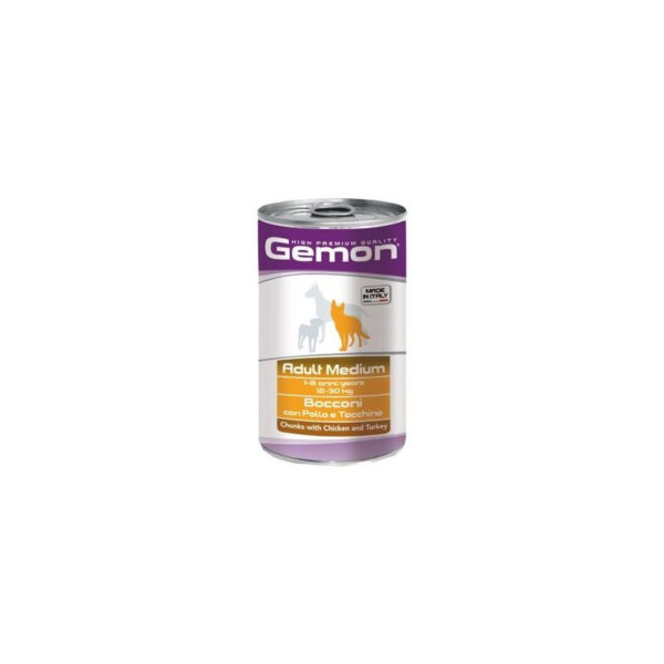 Hrana Umedă Monge Gemon pentru Câini Medium Adult, 1250g