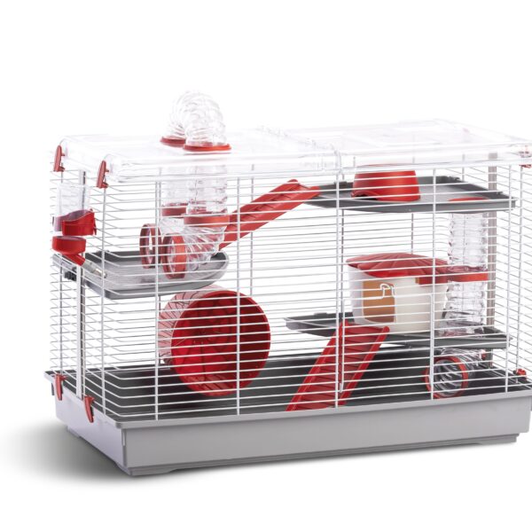 Cusca pentru Hamsteri Spinky FOP cu Accesorii, 58x32x46 cm