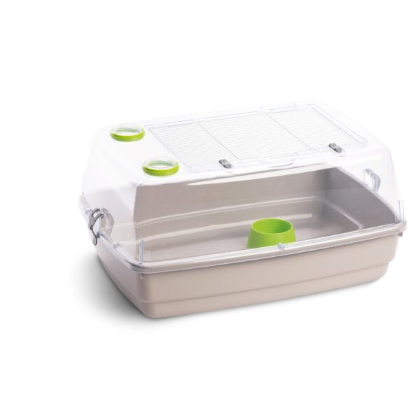 Cusca pentru hamsteri FOP Bernie cu capac, plastic, 53x38x25.5 cm