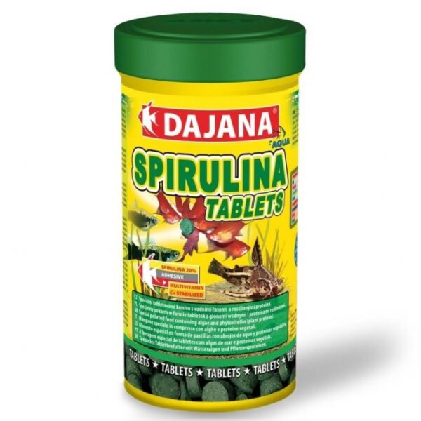 Tablete Spirulina 100ml pentru Pești - Dajana Pet
