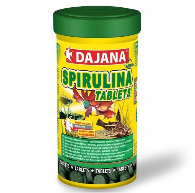 Tablete Spirulina 100ml pentru Pești - Dajana Pet Tablete Spirulina 100ml pentru Pești - Dajana Pet