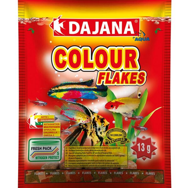 Hrană Colorantă pentru Pești Dajana Pet - 13g, 80 ml