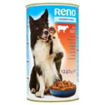 Hrana Umedă Reno pentru Câini Adulți cu Vită, 1240 g