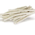 Baton Rasucit din Piele de Bivol KidDog - 100 buc, 8 mm x 12 cm