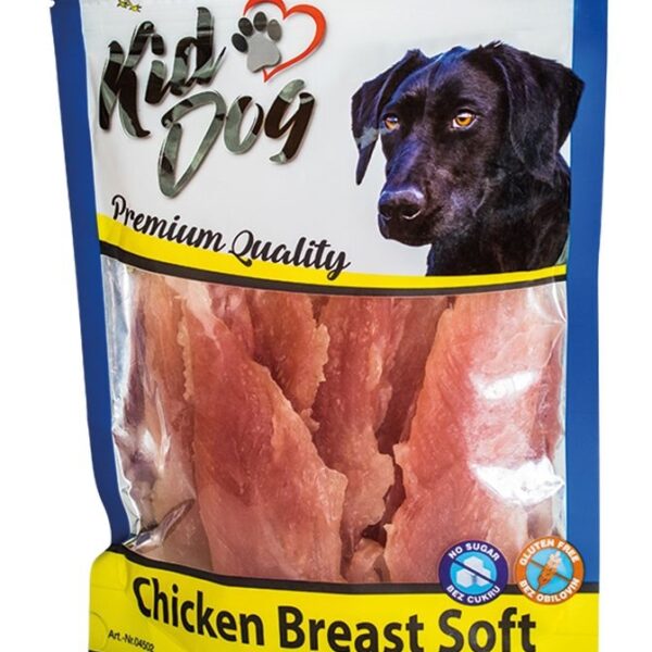 Recompense pentru câini cu piept de pui moale - 250 g KidDog