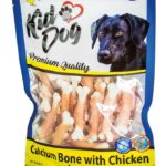Recompense pentru câini - Oase de calciu cu piept de pui, 250 g KidDog