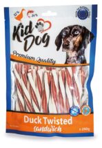 Recompense Câini KidDog - Sandwich cu Rață și Cod, 250g