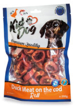 Recompense pentru câini cu carne de rață și cod, 250 g - KidDog