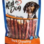 Recompense pentru câini cu rață și piele de bivol, 250 g - KidDog