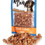 Recompense pentru câini - Mini cuburi din carne de rață și cod, 80 g