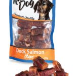 Recompense pentru câini cu somon și rață, 80 g - KidDog