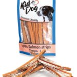 Fasii de Somon pentru Câini, Gustare Delicioasă, 80 g - KidDog