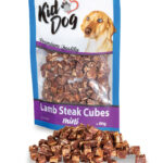 Recompense Delicioase pentru Câini, Mini Cuburi Carne de Miel 80g