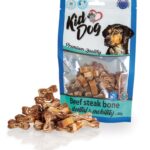 Recompense KidDog pentru câini, Oscioare cu vită 80g