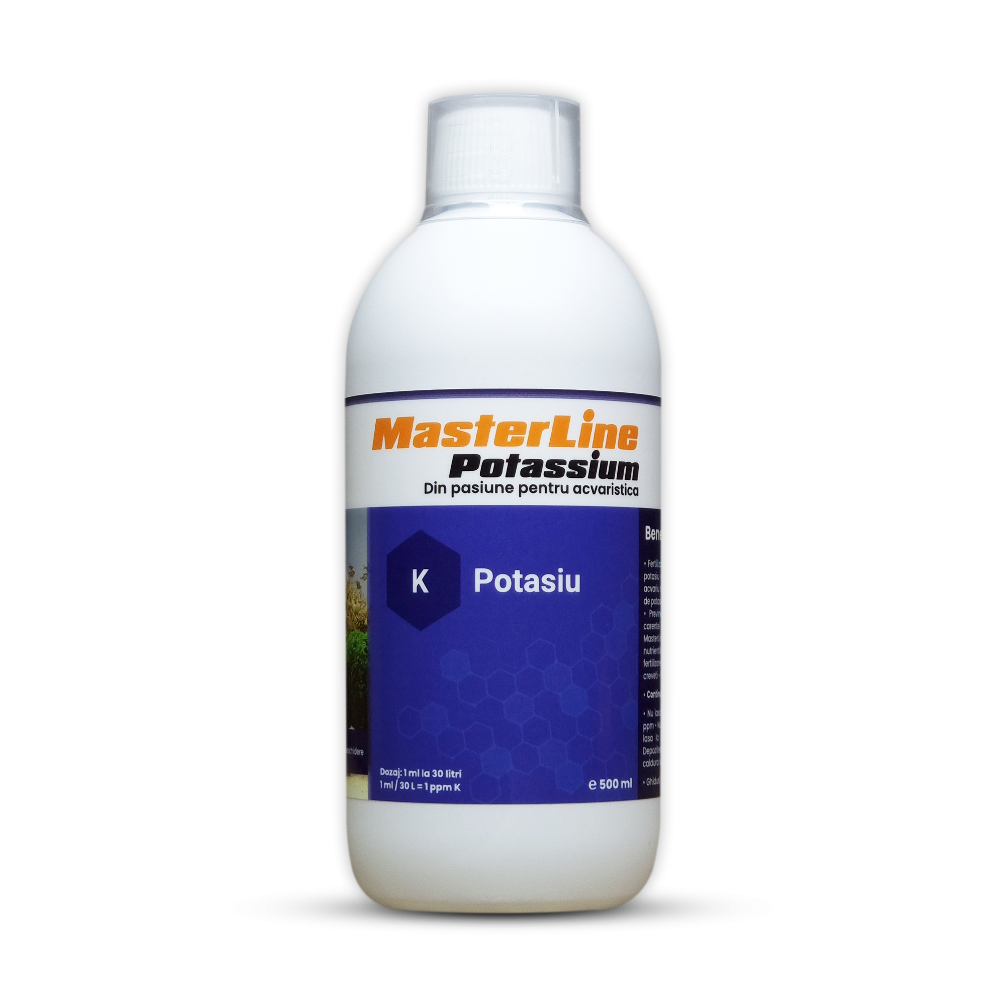 Fertilizant MasterLine Potassium 500ml pentru plante acvatice Fertilizant MasterLine Potassium 500ml pentru plante acvatice