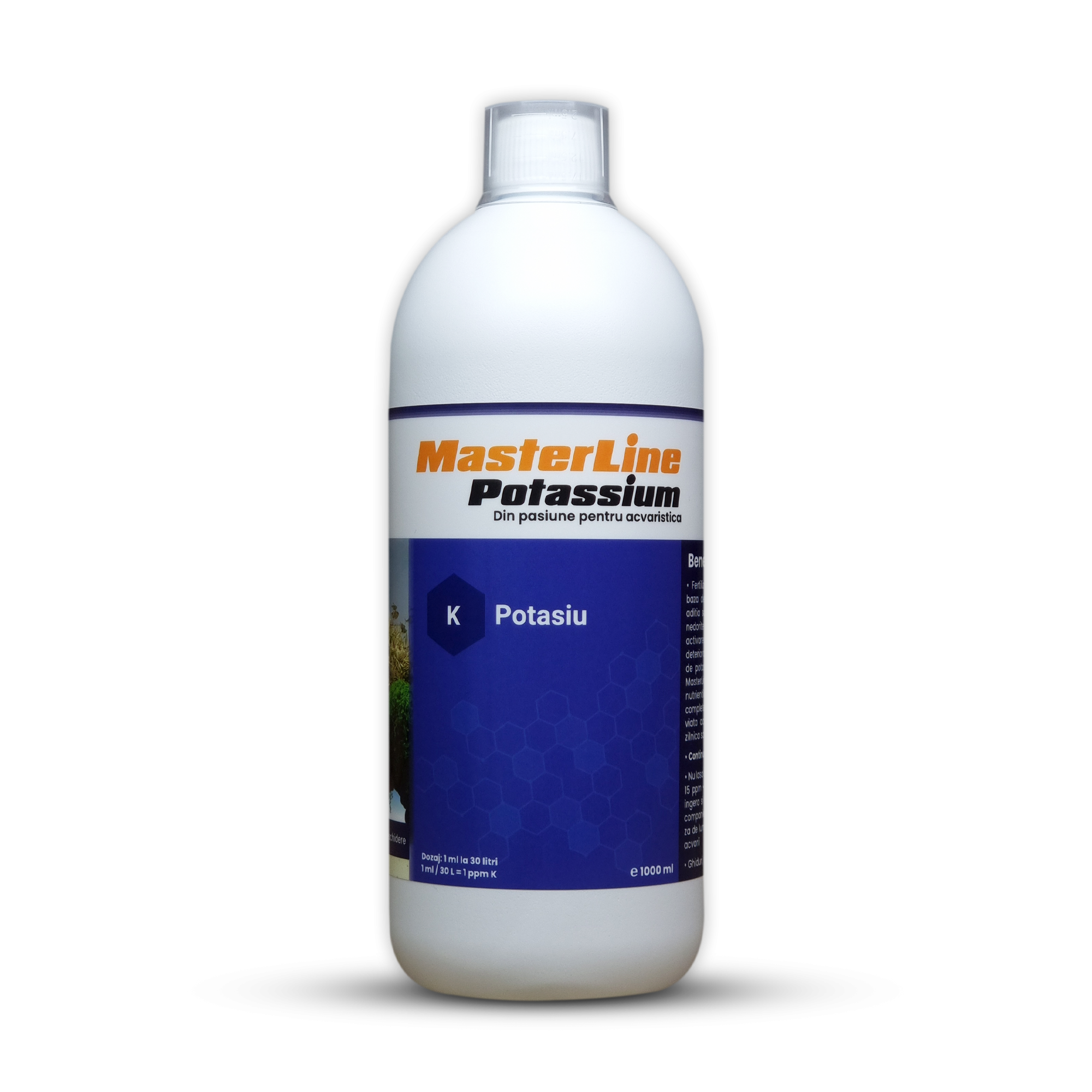 Fertilizant MasterLine Potassium 1000ml - Soluție pentru Acvarii Fertilizant MasterLine Potassium 1000ml - Soluție pentru Acvarii
